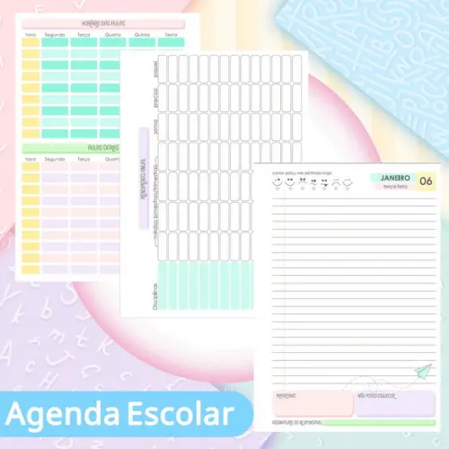 Agenda Escolar Datada 2026 - Unicornio Tenista Puket