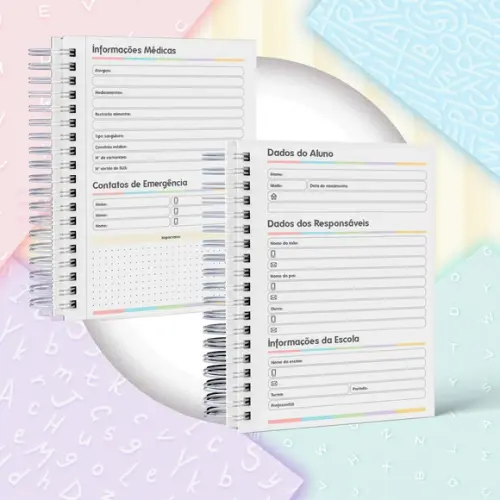 Agenda Escolar ou Baby Datada 2026 - Jacare Relax Puket