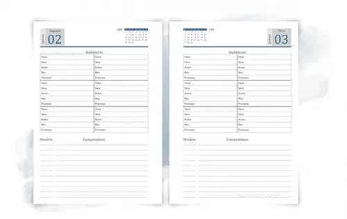 Agenda Jurídica + Caderno de Processos 2026