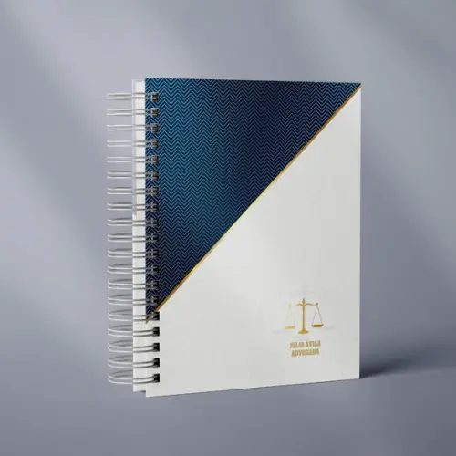 Agenda Jurídica 2026 - Azul e Branco