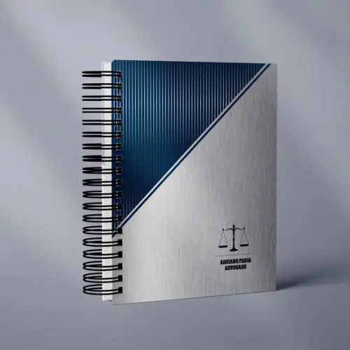 Agenda Jurídica 2026 - Cinza e Azul