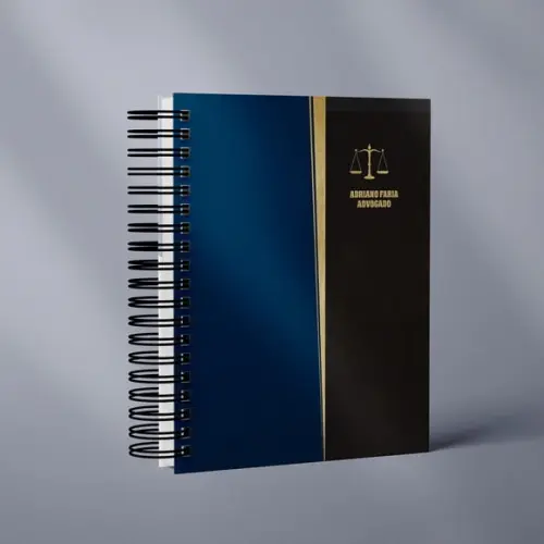 Agenda Jurídica 2026 - Azul e Preto