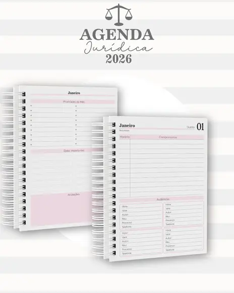 Agenda Jurídica 2026 (mas ou Fem)