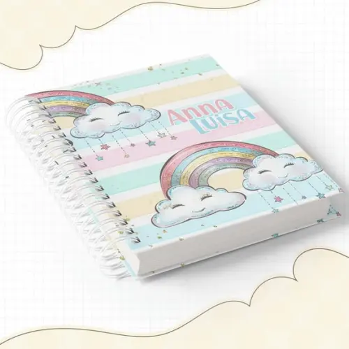 Agenda Rotina de Estudos - Arco Iris