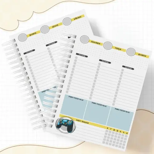 Agenda Rotina de Estudos - Video Game