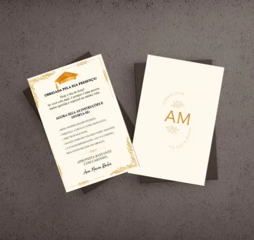 Agradecimento Mesa - Formatura