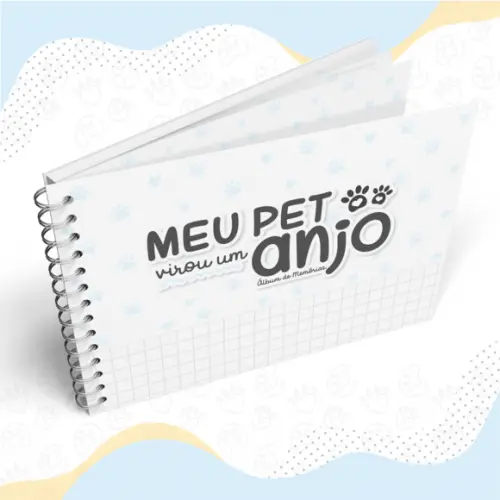 Álbum Meu Pet Virou Anjo (azul)