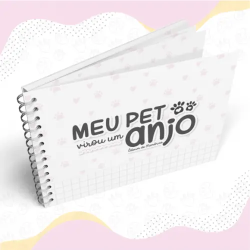 Álbum Meu Pet Virou Anjo (rosa)