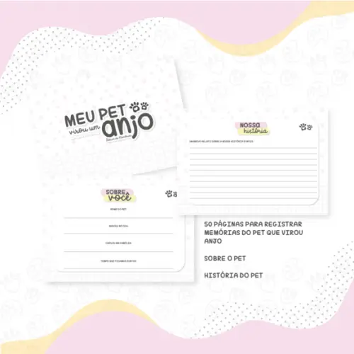 Álbum Meu Pet Virou Anjo (rosa)