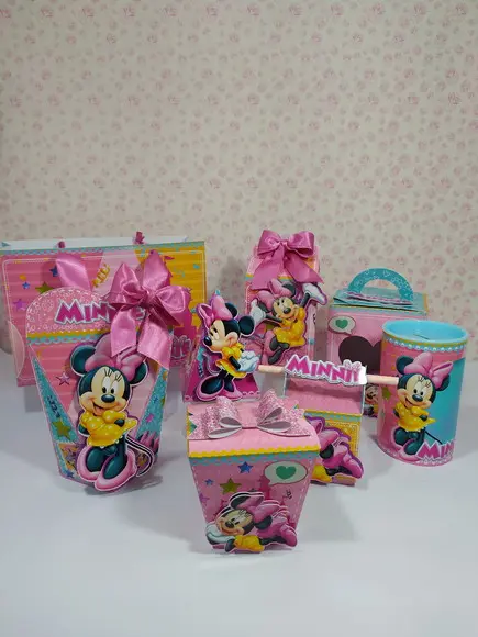 Arquivo de Corte - Festa Pronta - Minnie Rosa