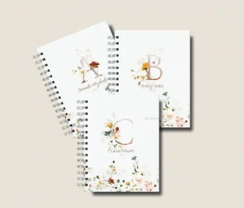Arquivo Digital - Capas Floral Alfabeto 02