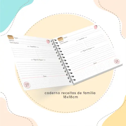Arquivo Digital -caderno de Receitas de Família