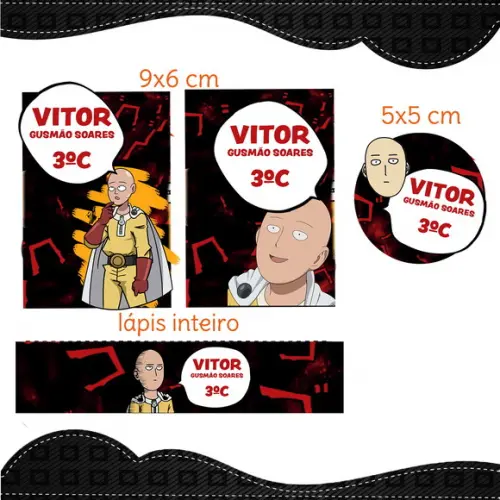Arquivo digital Etiqueta Escolar - Saitama