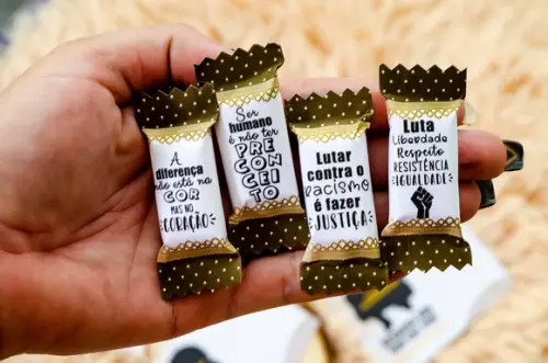Bala Personalizada - Dia da Conciência Negra (100un)