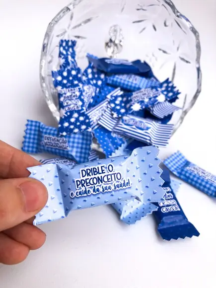 Bala Personalizada - Novembro Azul (100un)