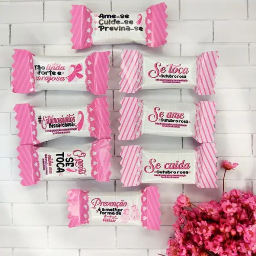 Bala Personalizada - Outubro Rosa (200un)