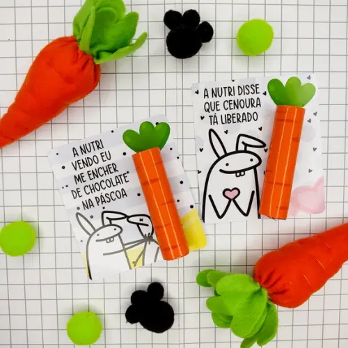Brinde Páscoa - Cartão Baton - Flork