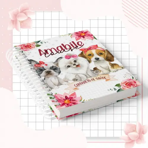 Caderneta de Vacina - Cachorrinho Menina