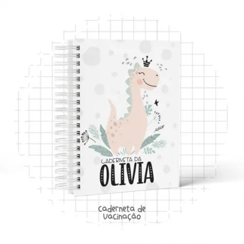 Caderneta de Vacina - Dino Menina