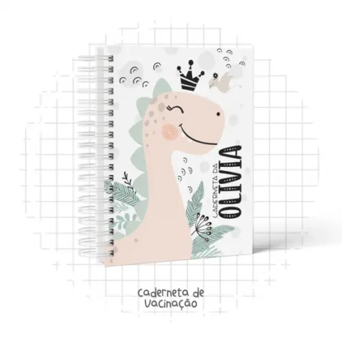 Caderneta de Vacina - Dino Menina