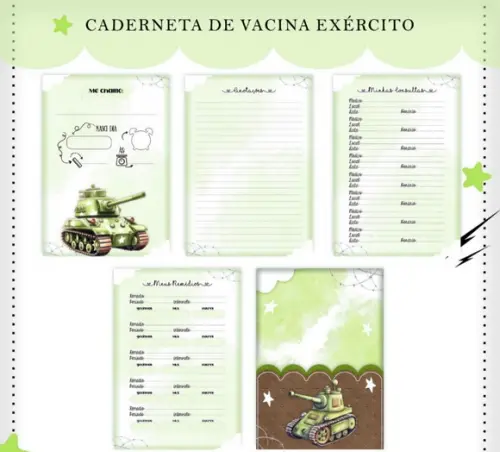 Caderneta de Vacina - Exercito