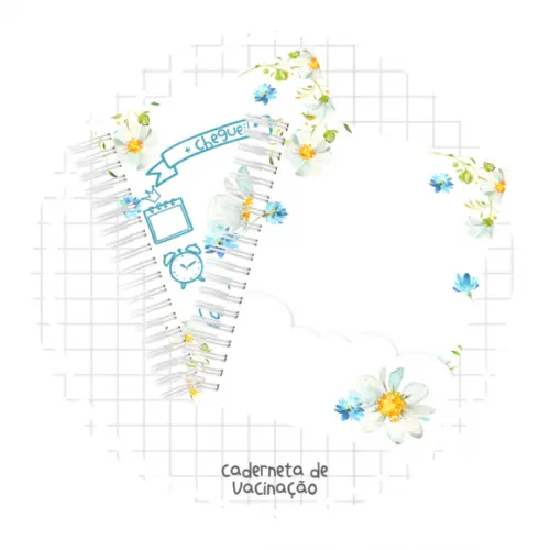 Caderneta de Vacina - Floral