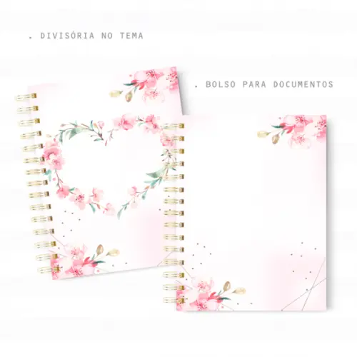 Caderneta De Vacina - Floral 02