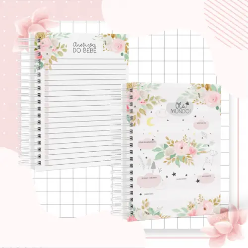 Caderneta de Vacina - Floral 03