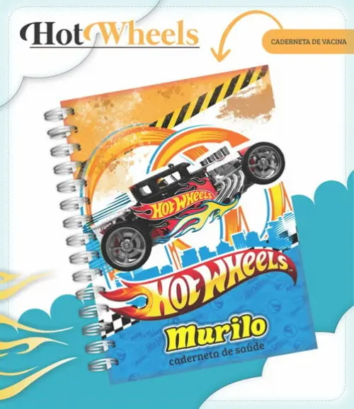 Caderneta de Vacina - Hot Wheels