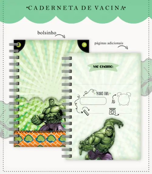 Caderneta De Vacina - Hulk