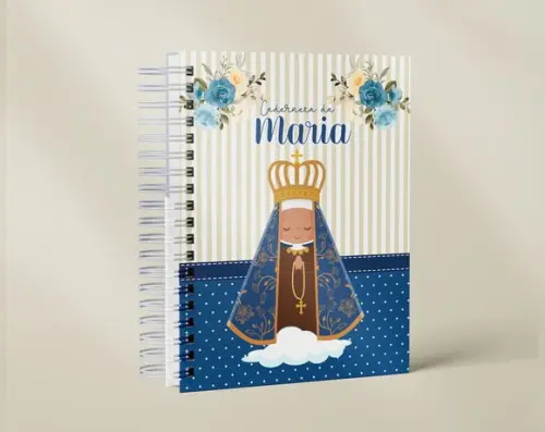 Caderneta de Vacina - N. Senhora Aparecida Menina + Chaveiro