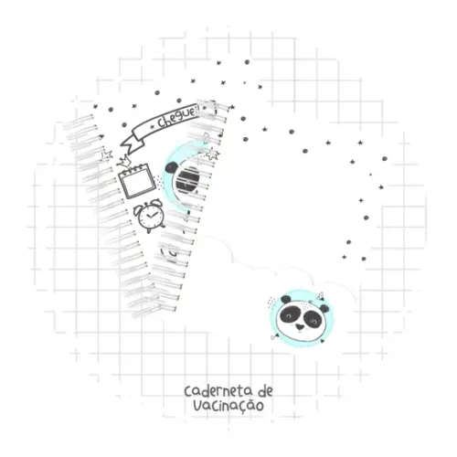Caderneta de Vacina - Panda Escandinavo