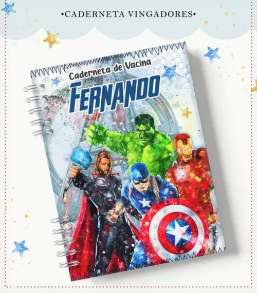 Caderneta De Vacina - Vingadores
