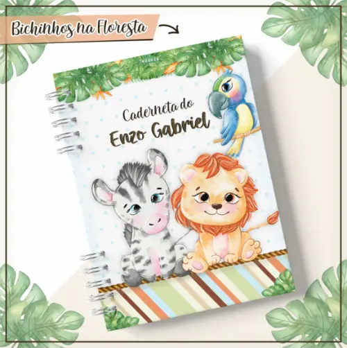 Caderneta de Vacinação - Bichinhos da Floresta
