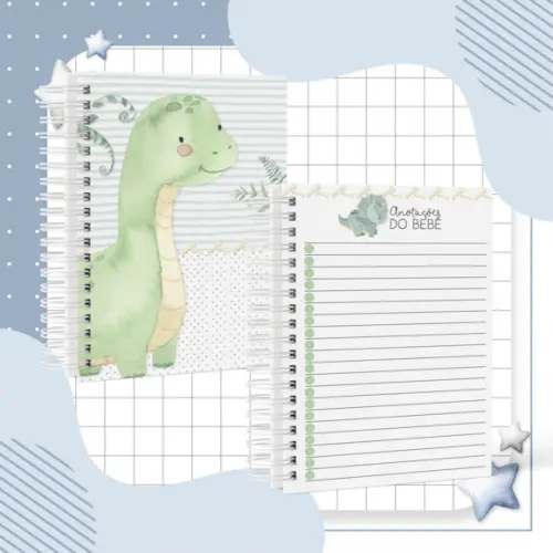 Caderneta De Vacinação - Dinossauro