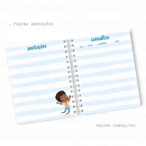 Caderneta de Vacinação - Menino Negro