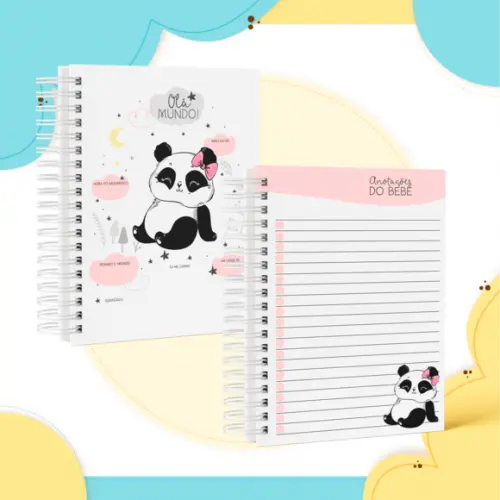 Caderneta de Vacinação - Panda Menina 02