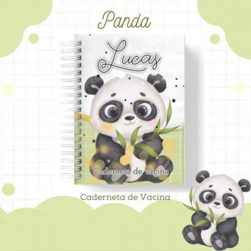 Caderneta de Vacinação - Panda Menino 03