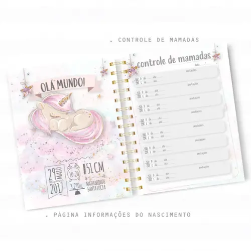 Caderneta de Vacinação - Unicornio
