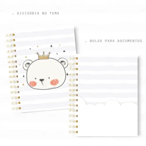 Caderneta de Vacinação - Urso Príncipe