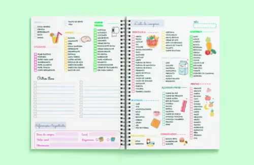 Caderno - Lista de Compras