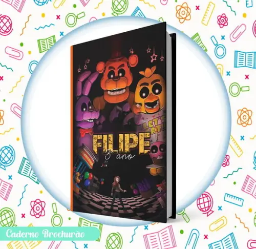 Caderno Brochurão (g) - Animatronics - Fnaf