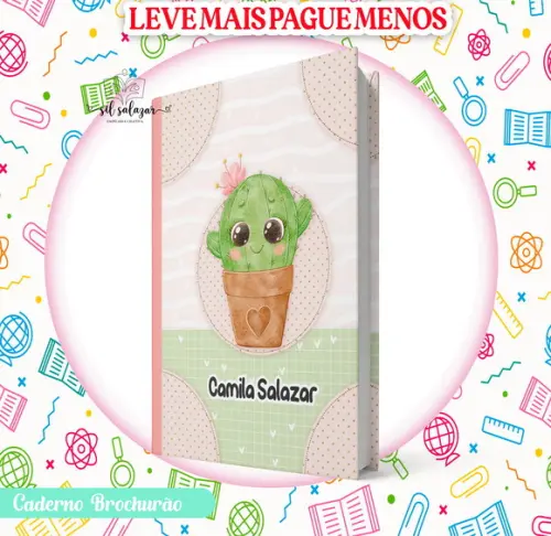 Caderno Brochurão (g) - Cactos (promocional)