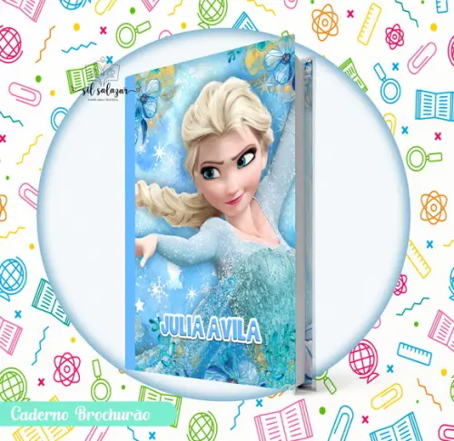 Caderno Brochurão (g) - Frozen/ Elsa