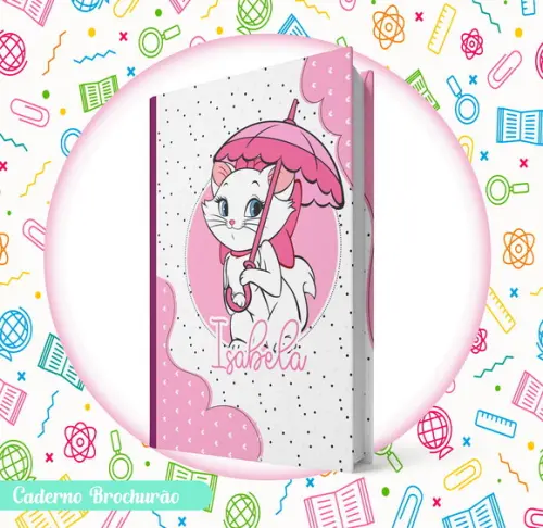Caderno Brochurão (g) - Gatinha Marie