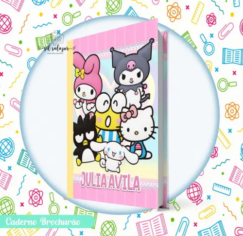 Caderno Brochurão (g) - Hello Kitty And Friends