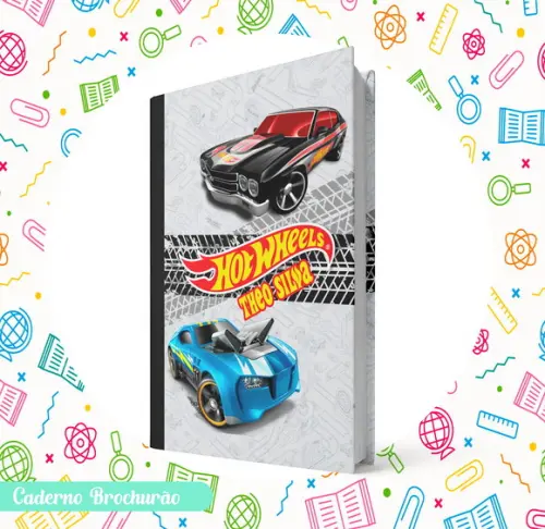 Caderno Brochurão (g) - Hot Wheels