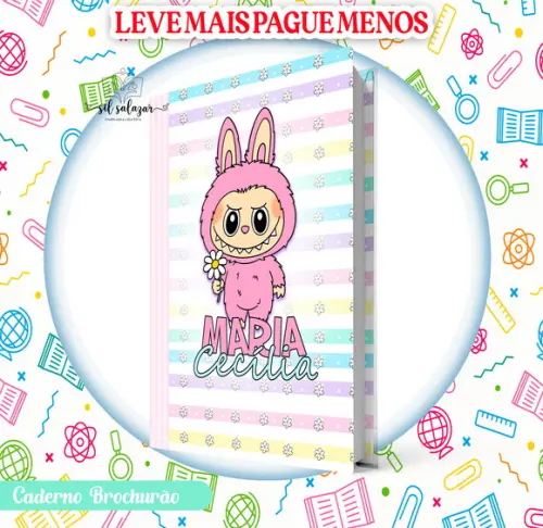 Caderno Brochurão (g) - Labubu (promocional)