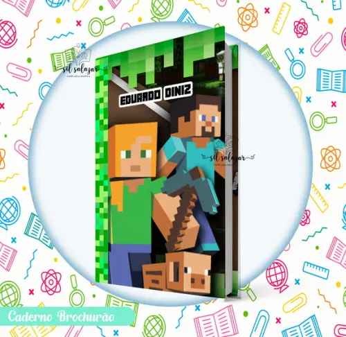 Caderno Brochurao (g) - Minecraft 01