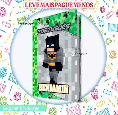 Caderno Brochurao (g) - Minecraft Batman (promocional)